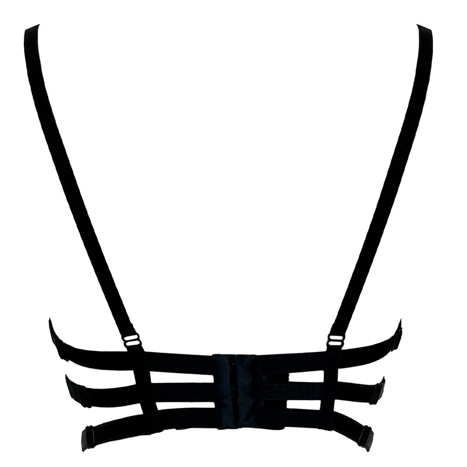 RTO - DOGMA EMBROIDERY HALTER BRA HALF CUPS