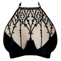 RTO - VIDENOIR - SANCTURAY EMBROIDERY HALTER BRA HALF CUPS (NUDE)