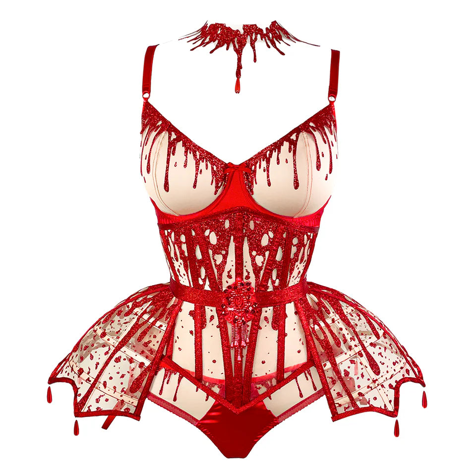 PRE-ORDER - VIDENOIR - BLOOD PANNIER BELT (NUDE)