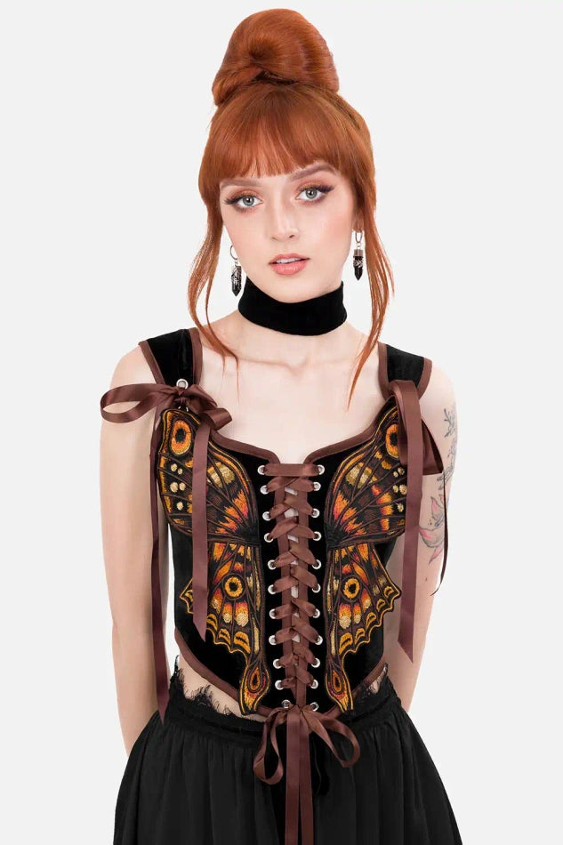 IGNIS MOTH CORSET TOP