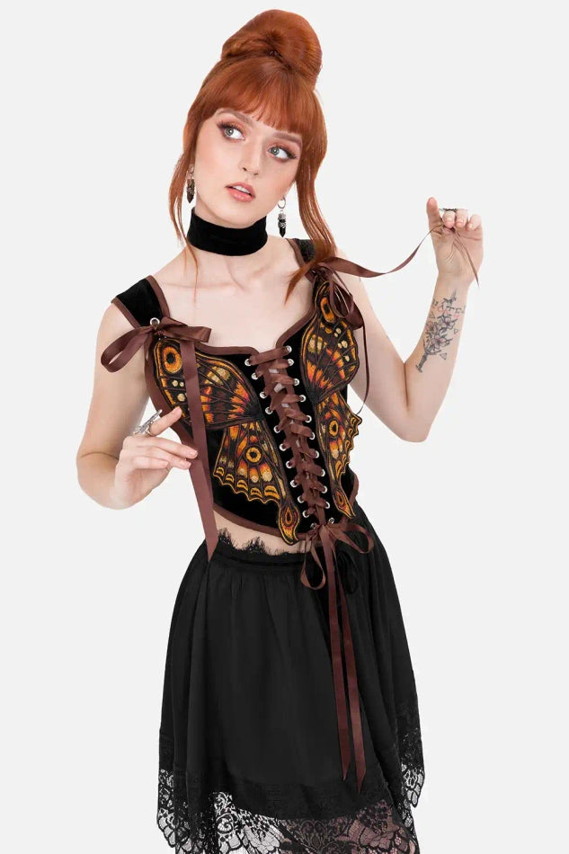 IGNIS MOTH CORSET TOP
