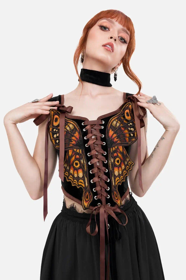 IGNIS MOTH CORSET TOP
