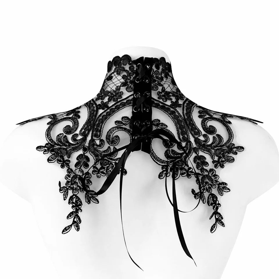 RTO - DOGMA EMBROIDERY TULLE NECKPIECE