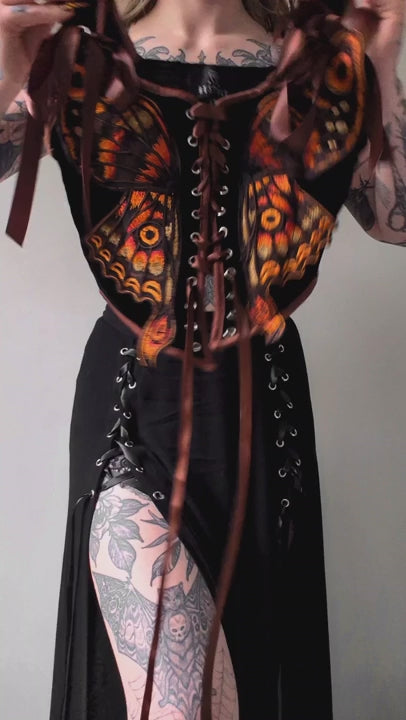 IGNIS MOTH CORSET TOP