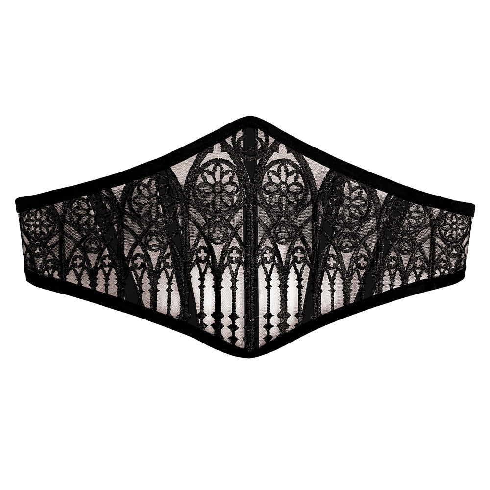 RTO - CATHEDRAL MESH CORSET BELT (BLACK)