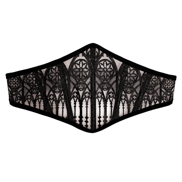RTO - CATHEDRAL MESH CORSET BELT (BLACK)