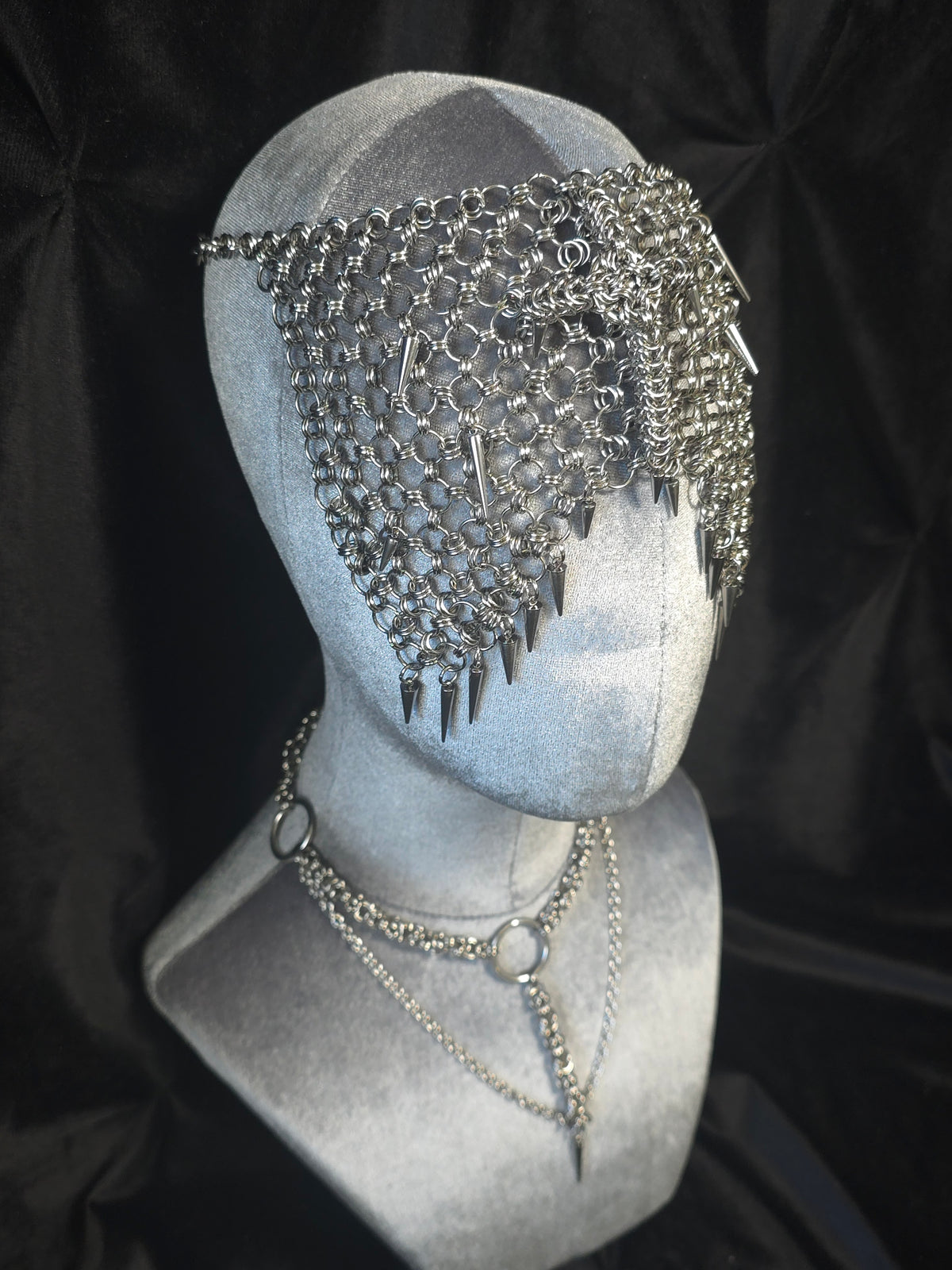The Widow's Veil - Chainmaille Headpiece