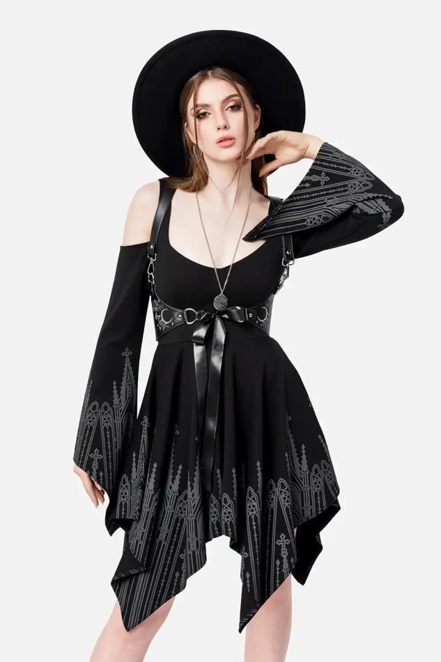 INFERNAL CHAPEL MINI DRESS