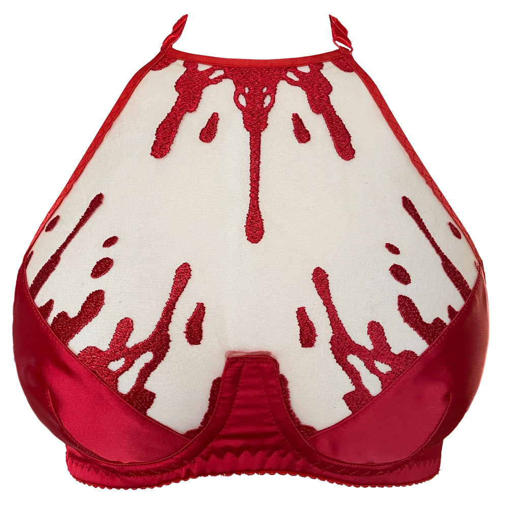 PRE-ORDER - VIDENOIR - CRIMSON HALTER BRA