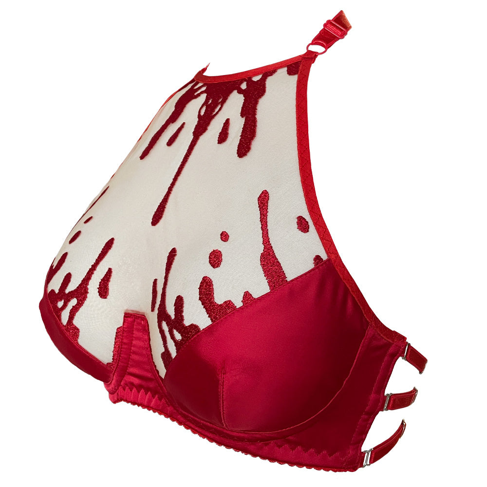 PRE-ORDER - VIDENOIR - CRIMSON HALTER BRA