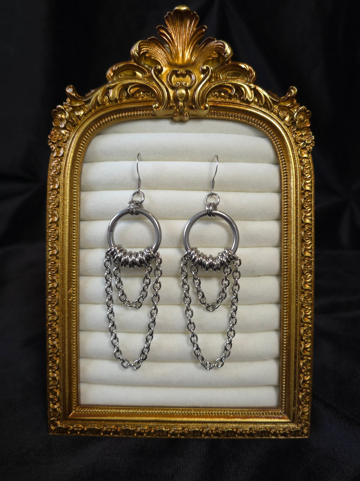 Reliquary - Chainmaille Earrings